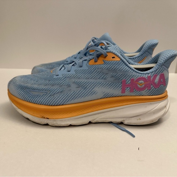 Hoka One One Clifton 9 “Airy Blue” Running Shoes Women's Size 11 Wide - Picture 4 of 14